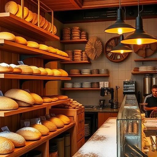 Interior de la panadería